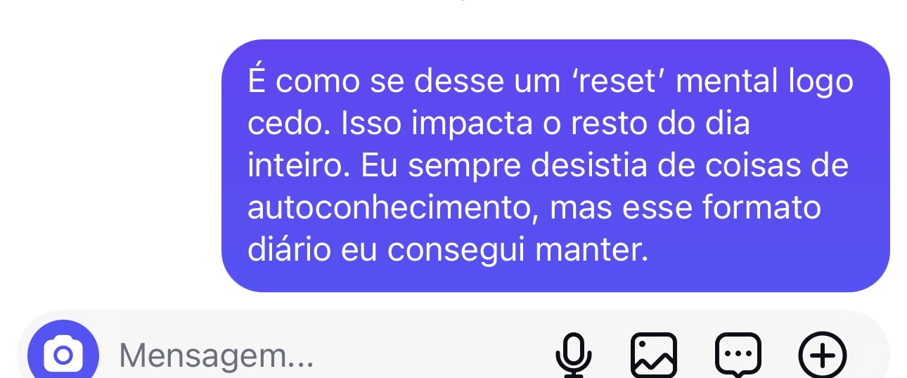 Depoimento 3 de aluno do Despertar Diário